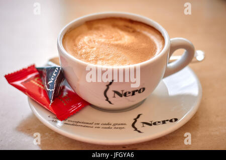 Cafe con leche Banque D'Images