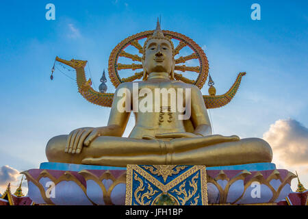 Big Buddha sur Ko Samui, Wat Phra Yai, île de Ko Samui, Thaïlande, Asie Banque D'Images