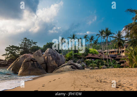 Coral Beach Cove Beach, Golf de Thaïlande, Ko Samui, Thaïlande du sud, la Thaïlande, l'Asie Banque D'Images