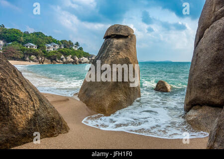 Coral Beach Cove Beach, Golf de Thaïlande, Ko Samui, Thaïlande du sud, la Thaïlande, l'Asie Banque D'Images