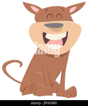 Chien animal cartoon character Banque D'Images