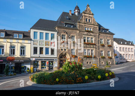 Allemagne, Rhénanie-Palatinat, district 3621, Saarburg, l'hôtel de ville, Banque D'Images