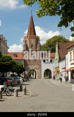 L'Europe, Allemagne, Bavière, Berlin, cross gate, construit en 1385, une partie de la fortification de la ville, Banque D'Images