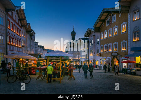 Foire de Noël à Bad Tölz, Bavarois, Allemagne Banque D'Images