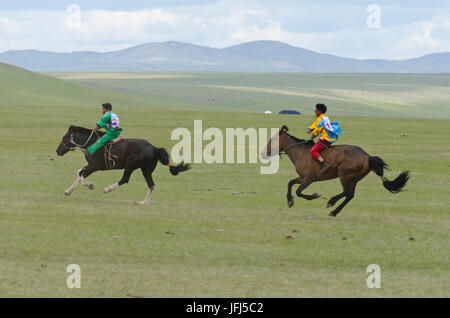 La Mongolie, l'Asie centrale, fête du Naadam, Sayhane, fête nationale de la Mongolie, les Banque D'Images