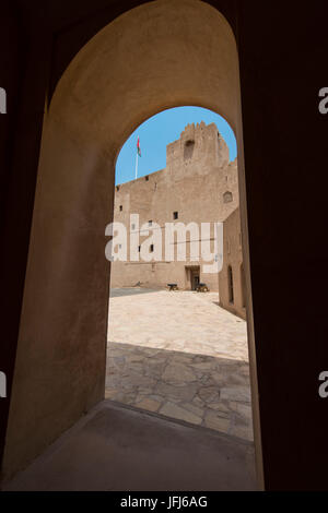 Saoudite, péninsule arabique, le Sultanat d'Oman, Nizwa, Fort Jabrin Banque D'Images