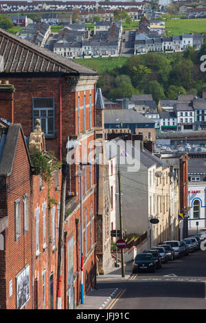 Royaume-uni, Irlande du Nord, le comté de Londonderry, Derry, bâtiments de la ville fortifiée Banque D'Images