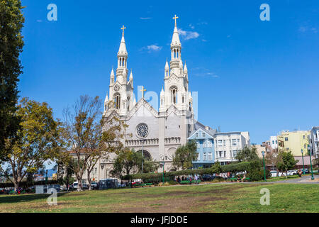 Les Saints Pierre et Paul, Église San Franisco, comté de Marin, en Californie, USA, Banque D'Images