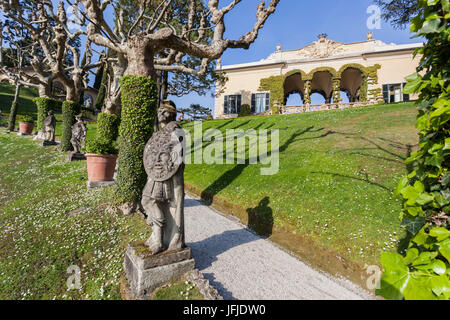 L'Italie, Lombardie, district de Côme, Le Lac de Como, Villa del Balbianello Banque D'Images