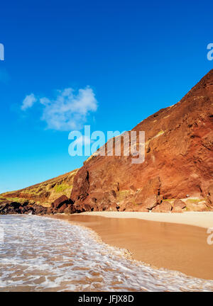 Plage Ovahe, île de Pâques, Chili Banque D'Images