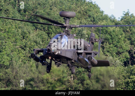 Les opérations des hélicoptères Apache de l'AAC à l'aérodrome de Wattisham. Banque D'Images