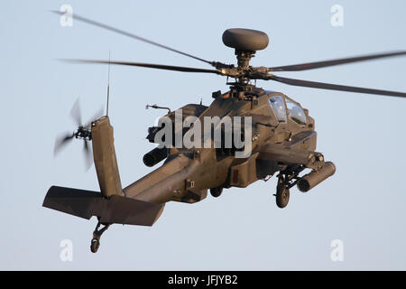 Les opérations des hélicoptères Apache de l'AAC à l'aérodrome de Wattisham. Banque D'Images