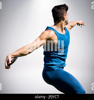 Composite image man throwing discus Banque D'Images