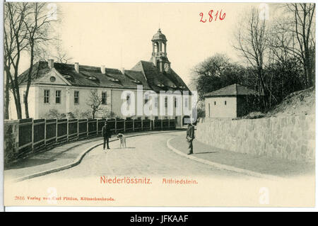 02816-Niederlößnitz-Altfriedstein-Brück-1903 & Sohn Kunstverlag Banque D'Images