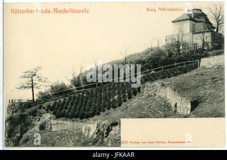 02823-Kötzschenbroda-1903-Altfriedstein-Brück Niederlößnitz - Burg & Sohn Kunstverlag Banque D'Images