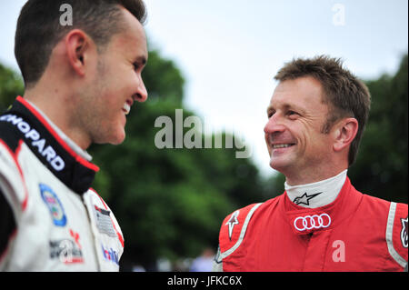 Goodwood, Chichester, Royaume-Uni. Samedi 1er juillet 2017. Allan McNish pilote au Goodwood Festival of Speed, Goodwood, West Sussex, UK. © Kevin Bennett/Alamy News Banque D'Images