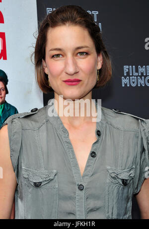 Munich, Allemagne. 28 Juin, 2017. L'actrice Marie Leuenberger arrive pour la première allemande du film 'Die göttliche Ordnung" au festival du film de Munich à l'Sendlnger Tor à Munich, Allemagne, 28 juin 2017. La comédie film sera dans les cinémas à partir du 3 août 2017. Photo : Ursula Düren/dpa/Alamy Live News Banque D'Images