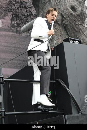 Londres, Royaume-Uni. 01 juillet, 2017. Les ruches à effectuer l'été britannique à Hyde Park. Londres, le 1er juillet 2017 Crédit : Keith Mayhew/Alamy Live News Banque D'Images