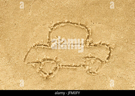 Dessin automatique en arrière-plan de sable Banque D'Images