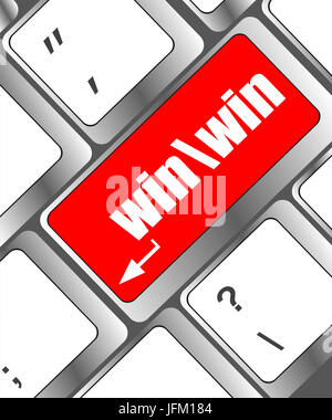 Win enter de touche de clavier d'ordinateur Banque D'Images