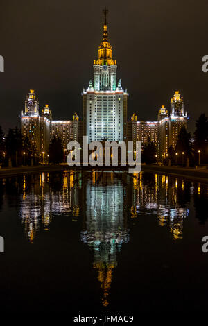 Moscou, Russie, Eurasie, Université d'État Lomonossov de Moscou, Banque D'Images