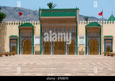L'Afrique du Nord, Maroc, Fes, Palais Royal Banque D'Images