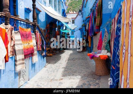 L'Afrique du Nord, Maroc, Chefchaouen, district de Détails de la ville Banque D'Images