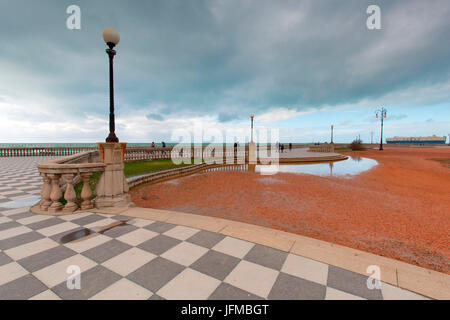 L'Europe, Italie, Toscane, Livourne, Terrasse Mascagni Banque D'Images