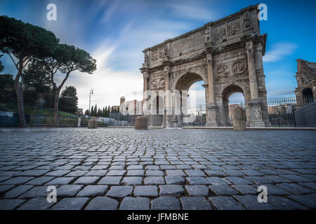 Rome, Latium, Italie, l'Arc de Constantin Banque D'Images