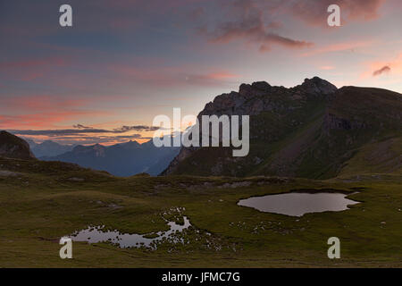 Badigeonner le lac, Mondeval, San Vito di Cadore, Padova, Veneto, Italie, Banque D'Images