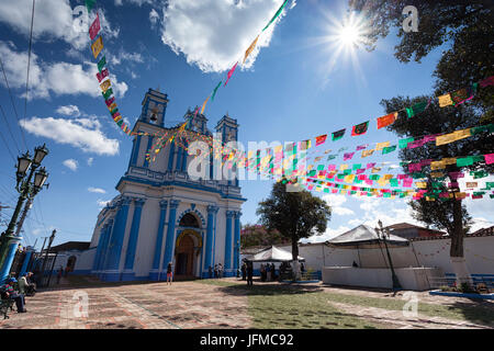 Église Saint Lucy, San Cristobal de las Casas, Chiapas, Mexique, Banque D'Images