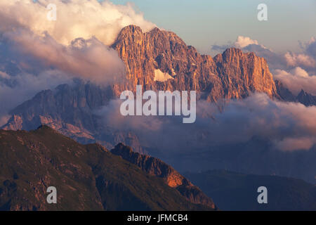 Mont Civetta, Dolomites, Italie, Vénétie, Italie, Banque D'Images