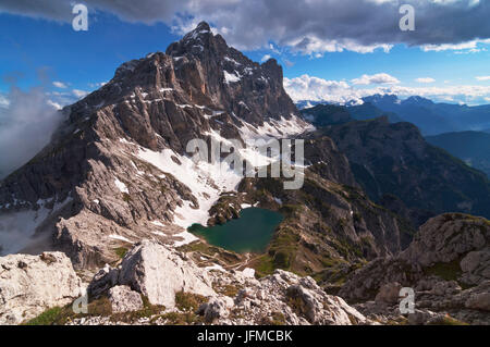 Mont Civetta, Dolomites, Veneto, Padova, Italie, Banque D'Images