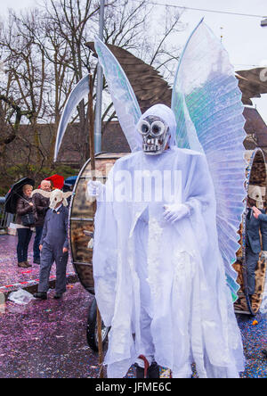 Les participants au carnaval de Bâle à Bâle , Suisse Banque D'Images