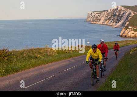 L'Angleterre, dans le Hampshire, à l'île de Wight, l'eau douce Bay Banque D'Images