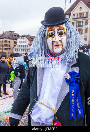 Les participants au carnaval de Bâle à Bâle , Suisse Banque D'Images