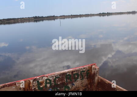 Lac Rose, Lac Rose, Lac Retba, Dakar Sénégal Banque D'Images