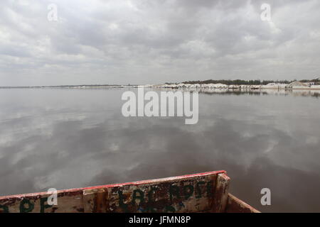 Le Lac Retba, Lac Rose, Lac Rose, près de Dakar, Sénégal Banque D'Images