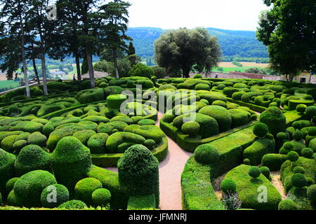 Jardins de Marqueyssac Banque D'Images