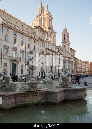 Sant'Agnese in Agone Eglise dans la Piazza Navona Banque D'Images