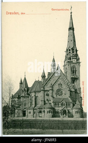 04549 Dresden-1903-Garnisonskirche-Brück & Sohn Kunstverlag Banque D'Images