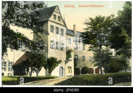 06523-Leisnig-1905-Mildenstein-Brück Schloßhof & Sohn Kunstverlag Banque D'Images