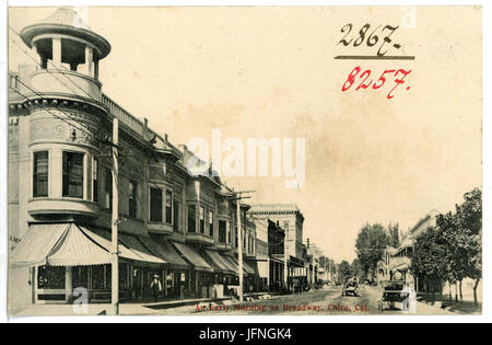 08257-Chico, Californie-1906-un matin tôt sur Broadway-Brück & Sohn Kunstverlag Banque D'Images