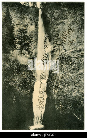 08367-Oregon-1906 Multnomah Falls, près de l'Dalles-Brück & Sohn Kunstverlag Banque D'Images