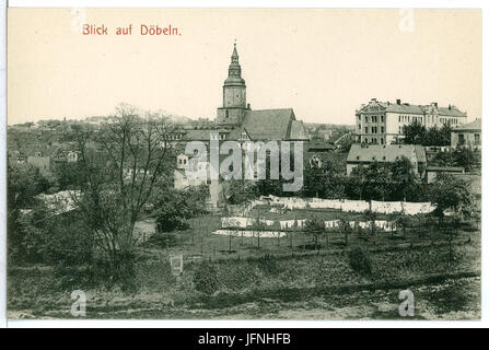 08721-Döbeln-1907-Blick auf Döbeln-Brück & Sohn Kunstverlag Banque D'Images