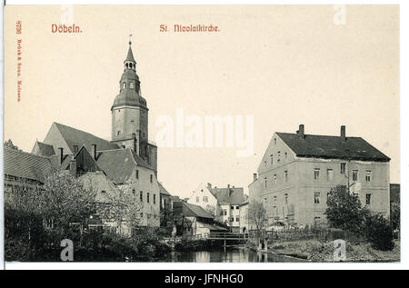 08736-Döbeln-1907-St. Nicolaikirche-Brück & Sohn Kunstverlag Banque D'Images