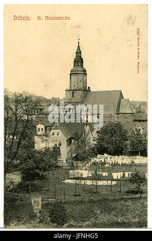 08739-Döbeln-1907-St. Nicolaikirche-Brück & Sohn Kunstverlag Banque D'Images