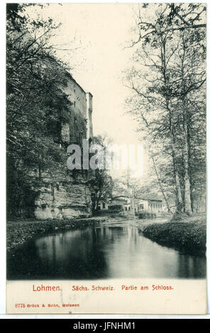 08775-Lohmen-1907-Am Schloß-Brück & Sohn Kunstverlag Banque D'Images