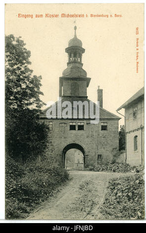 09075-Blankenburg-1907-Eingang zum Kloster Michaelstein-Brück & Sohn Kunstverlag Banque D'Images