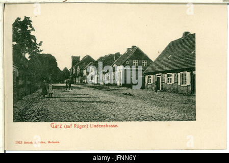 01013-Garz-Rügen-1899-Lindenstraße-Brück & Sohn Kunstverlag Banque D'Images